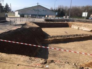 Terrassement et excavation de la partie enterré du chantier