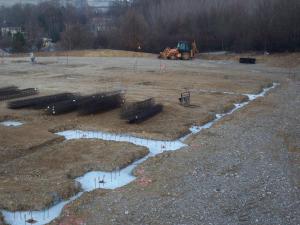 Excavation, ferraillage et coulage des fouilles et des massifs